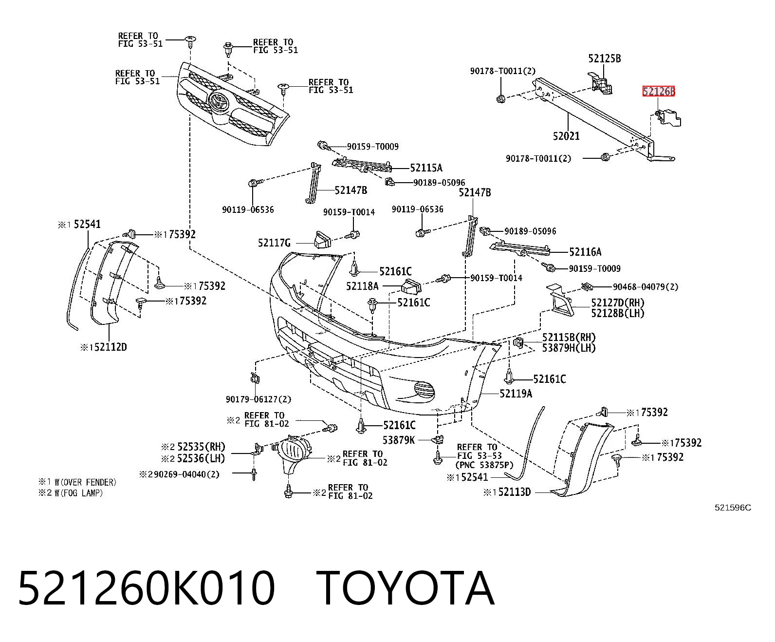 521260K010 Toyota