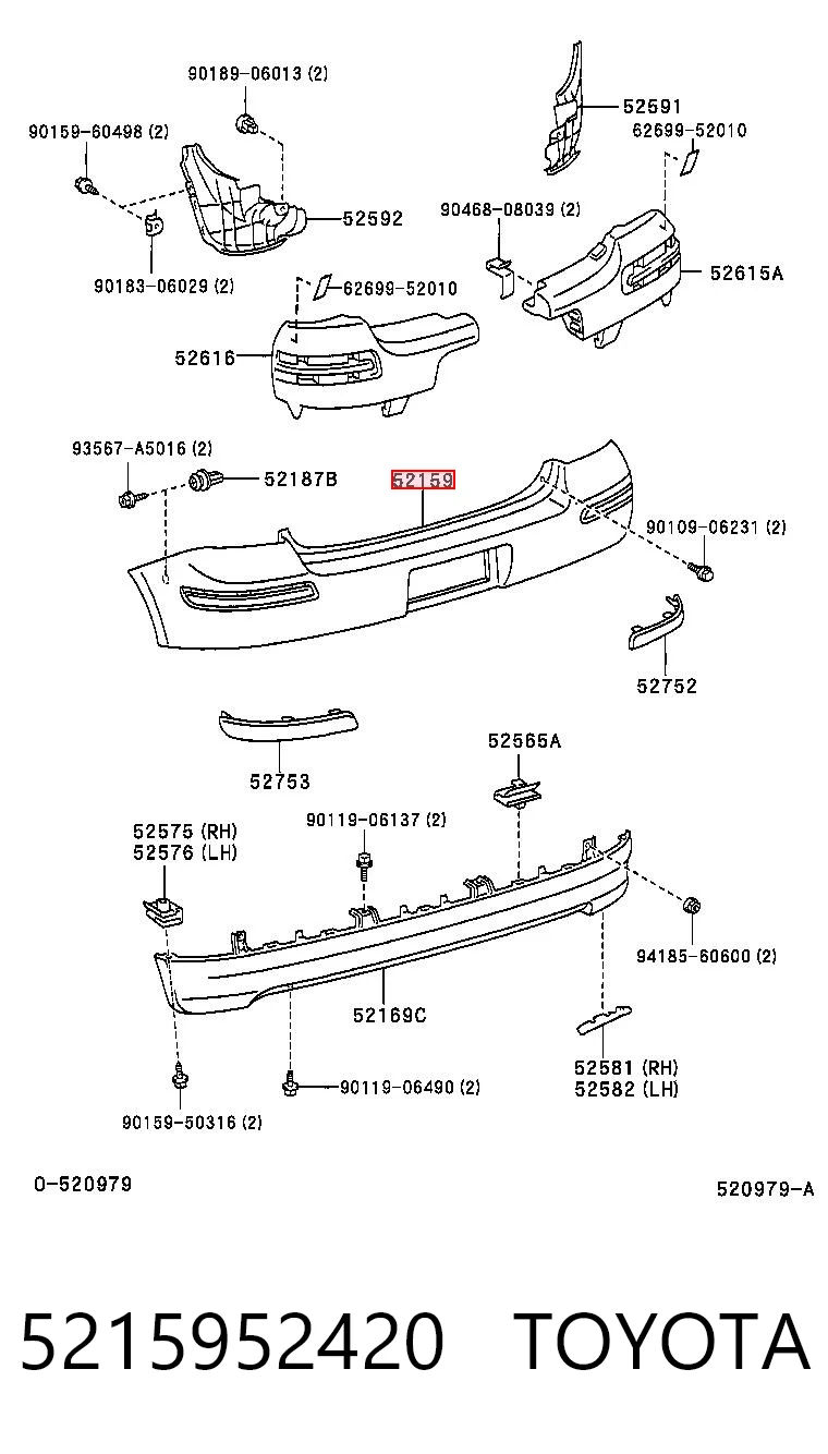 5215952420 Toyota