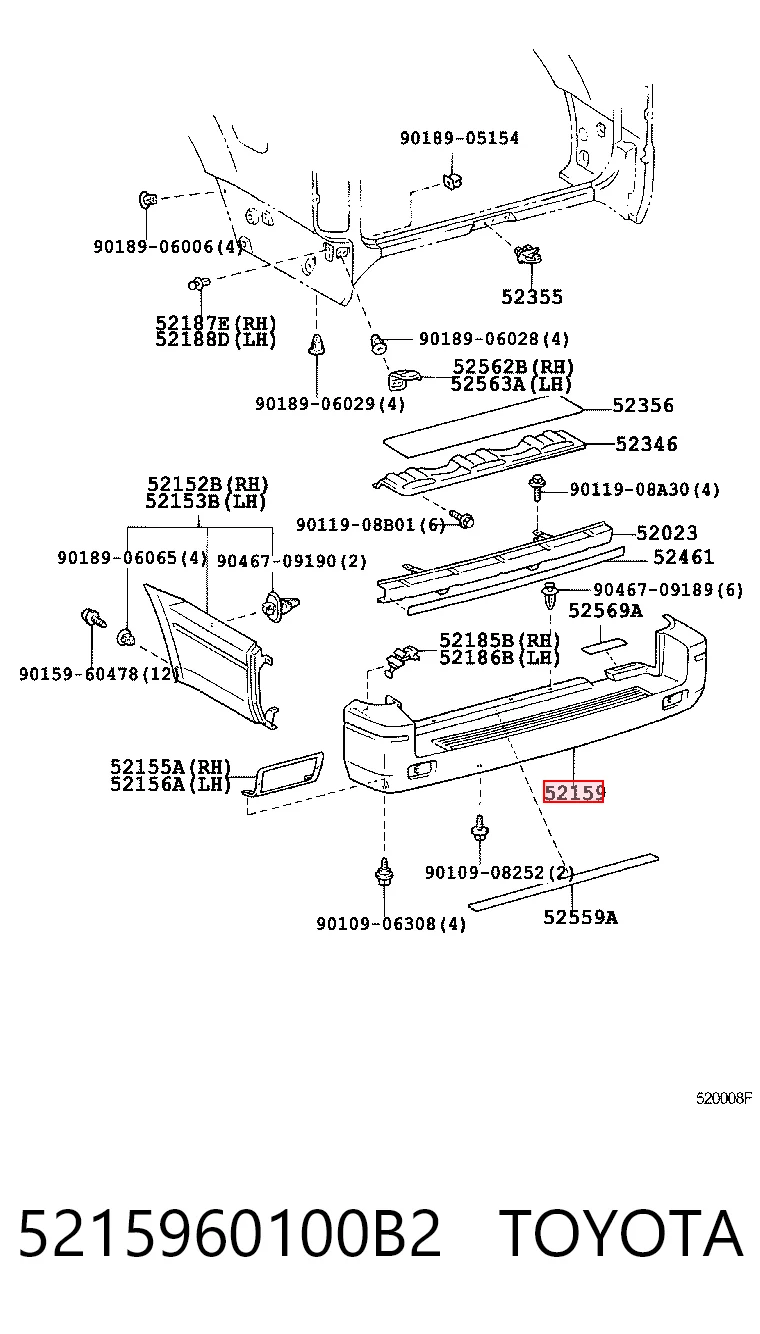 5215960100B2 Toyota