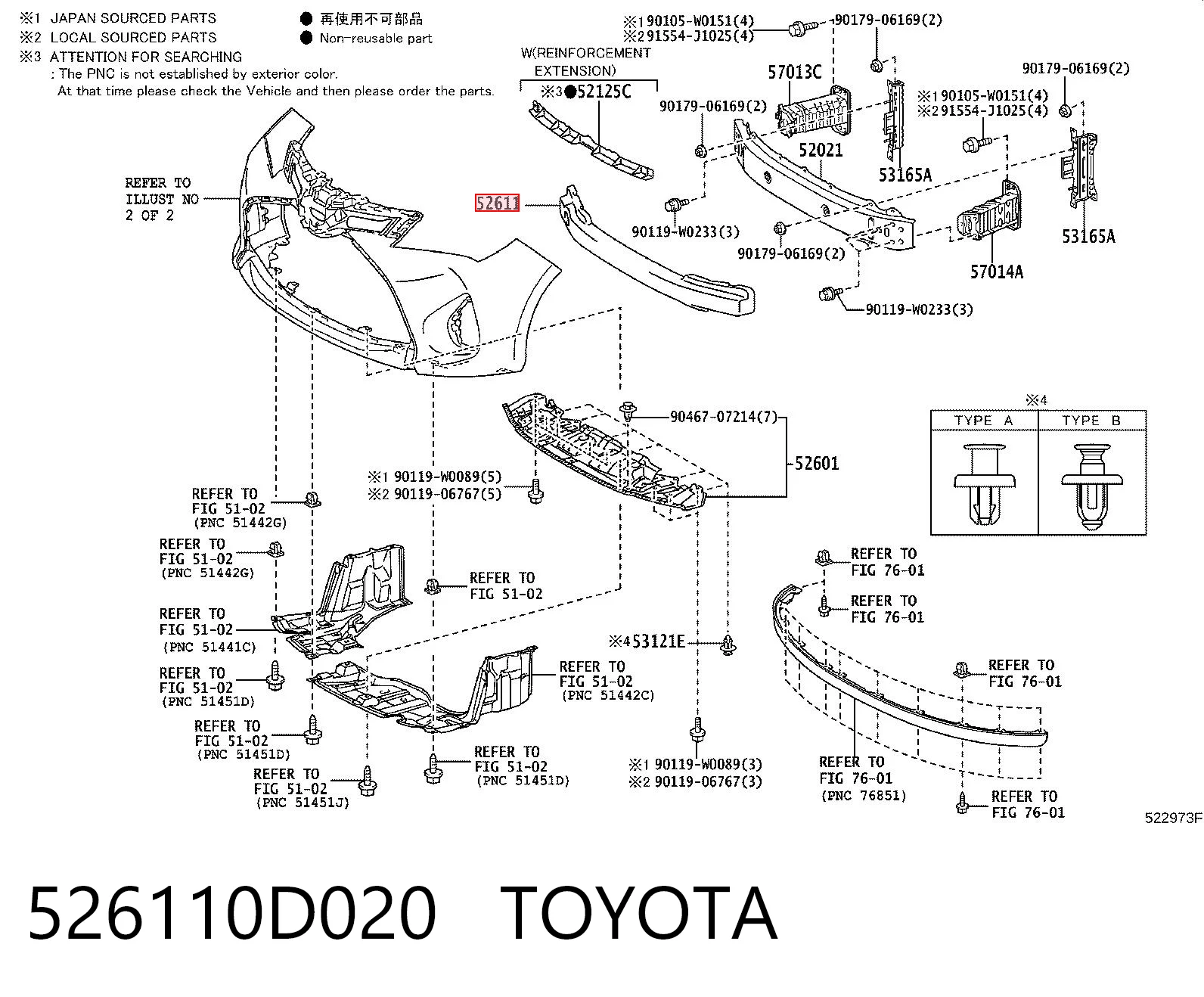 526110D020 Toyota