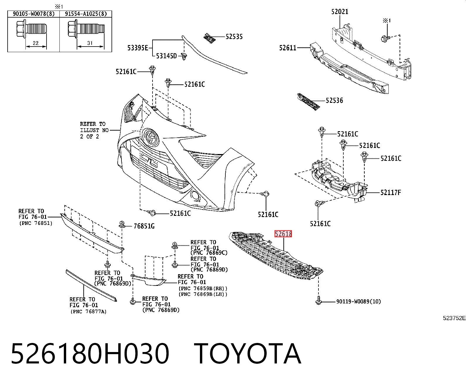 526180H030 Toyota