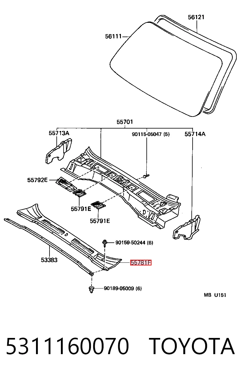 Grelha do radiador para Toyota Land Cruiser 80 J8