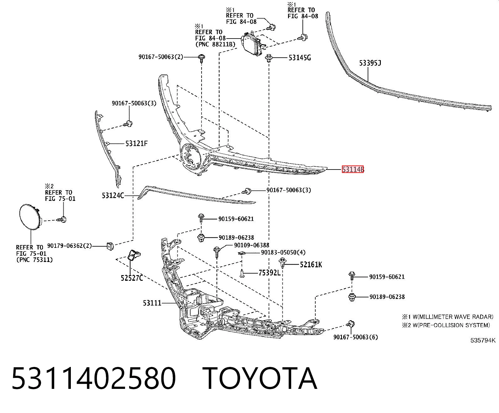 Grelha do radiador Toyota Corolla E21 ao melhor preço