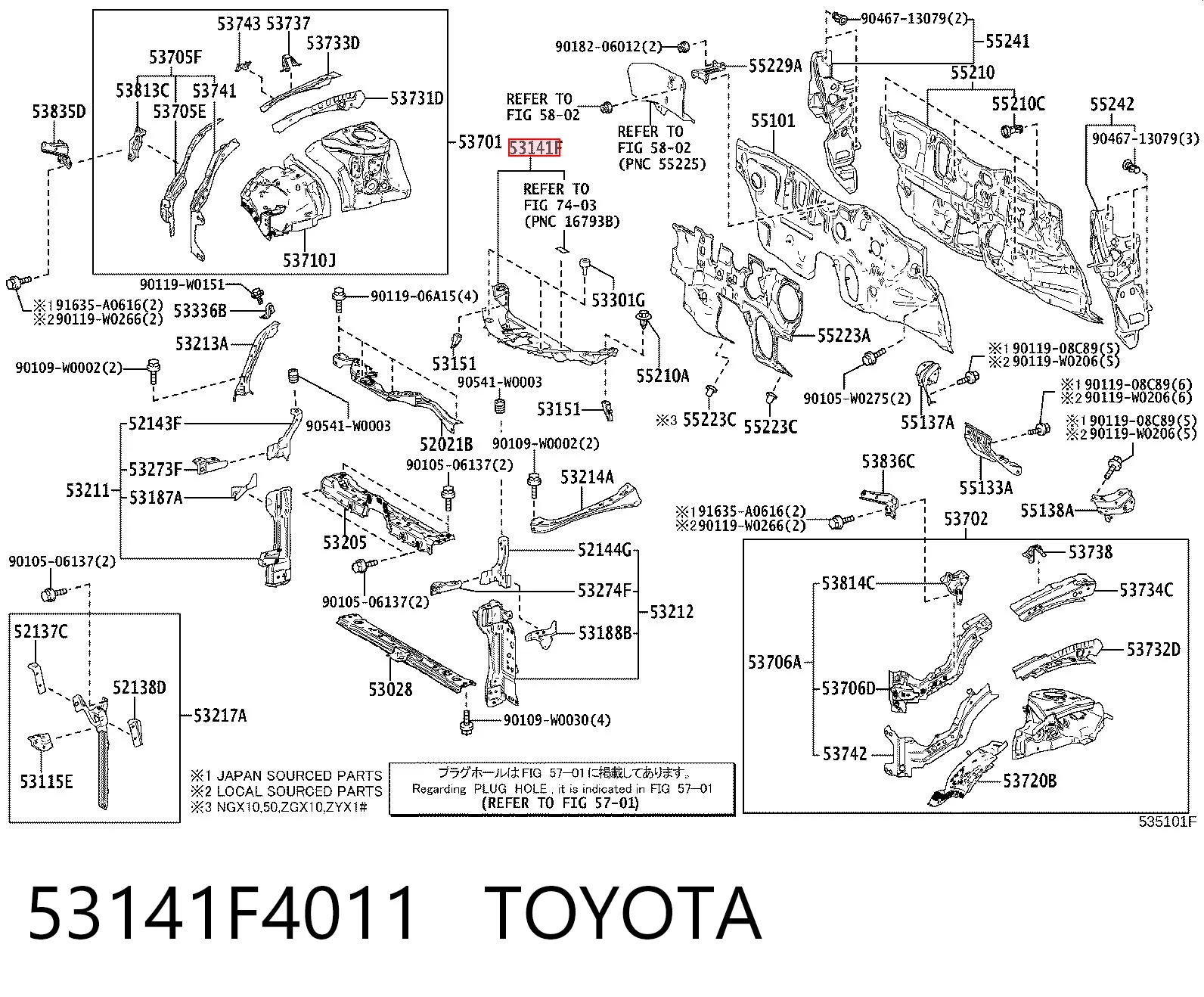 53141F4011 Toyota
