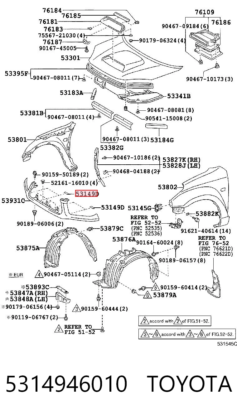 5314946010 Toyota