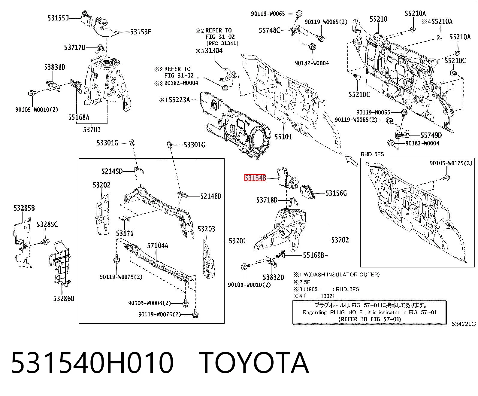 531540H010 Toyota