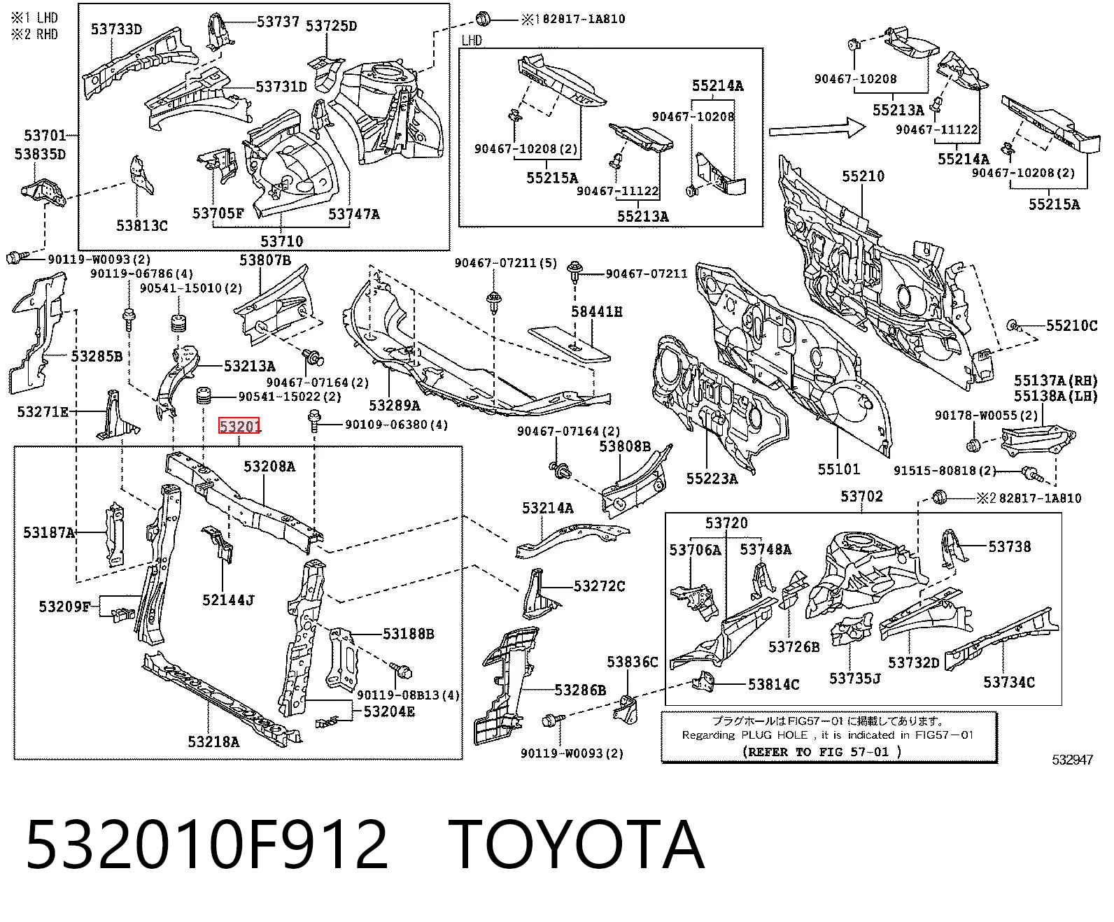 532010F912 Toyota