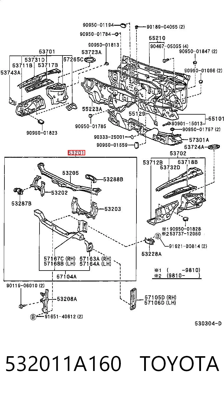 532011A160 Toyota