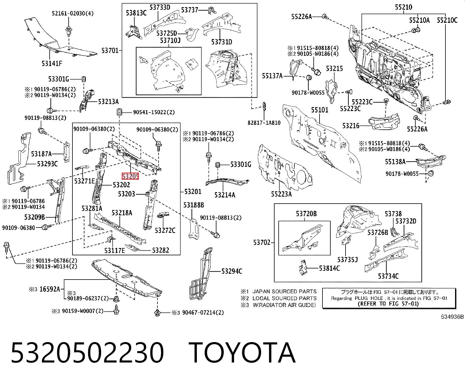 5320502230 Toyota