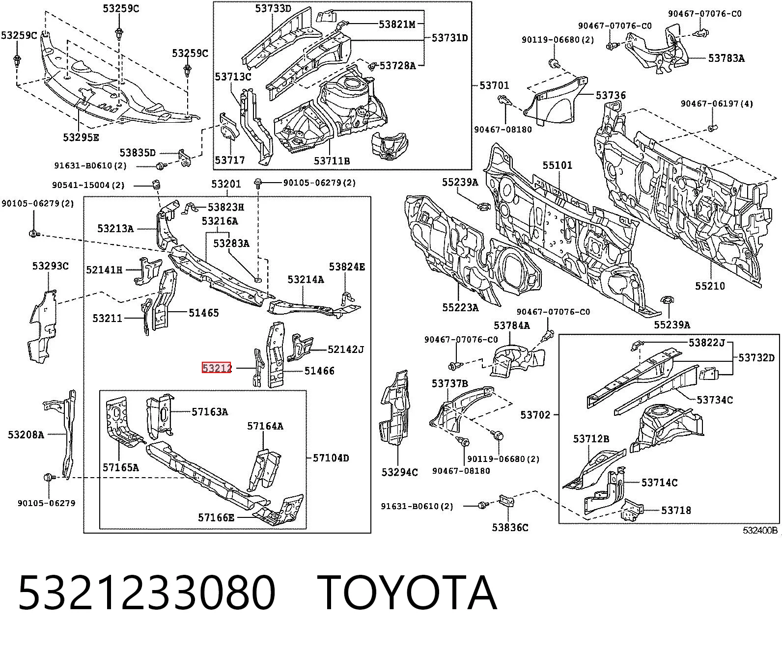 5321233080 Toyota