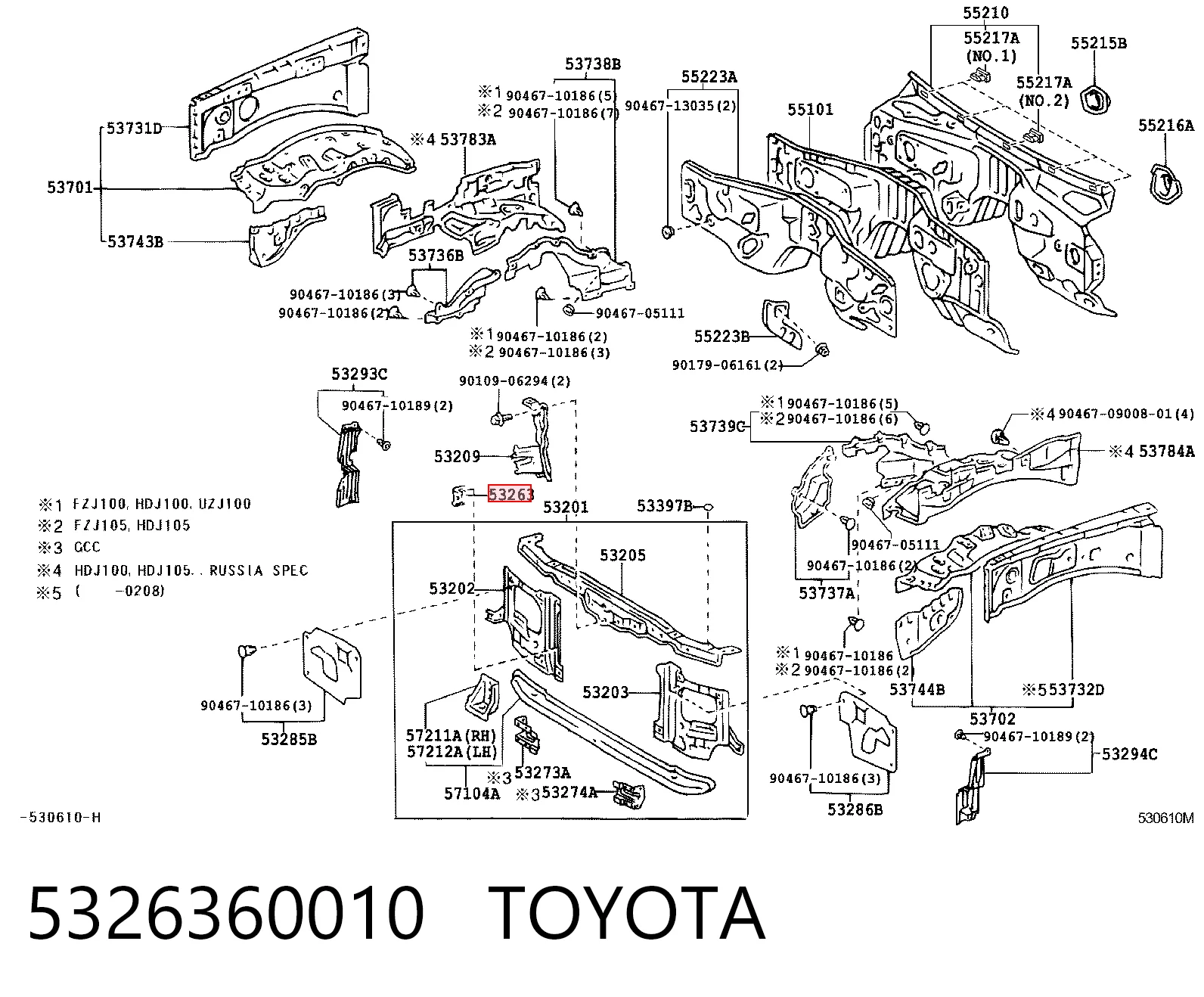 5326360010 Toyota