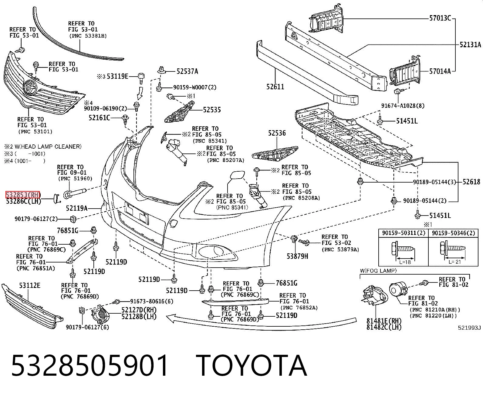 5328505901 Toyota