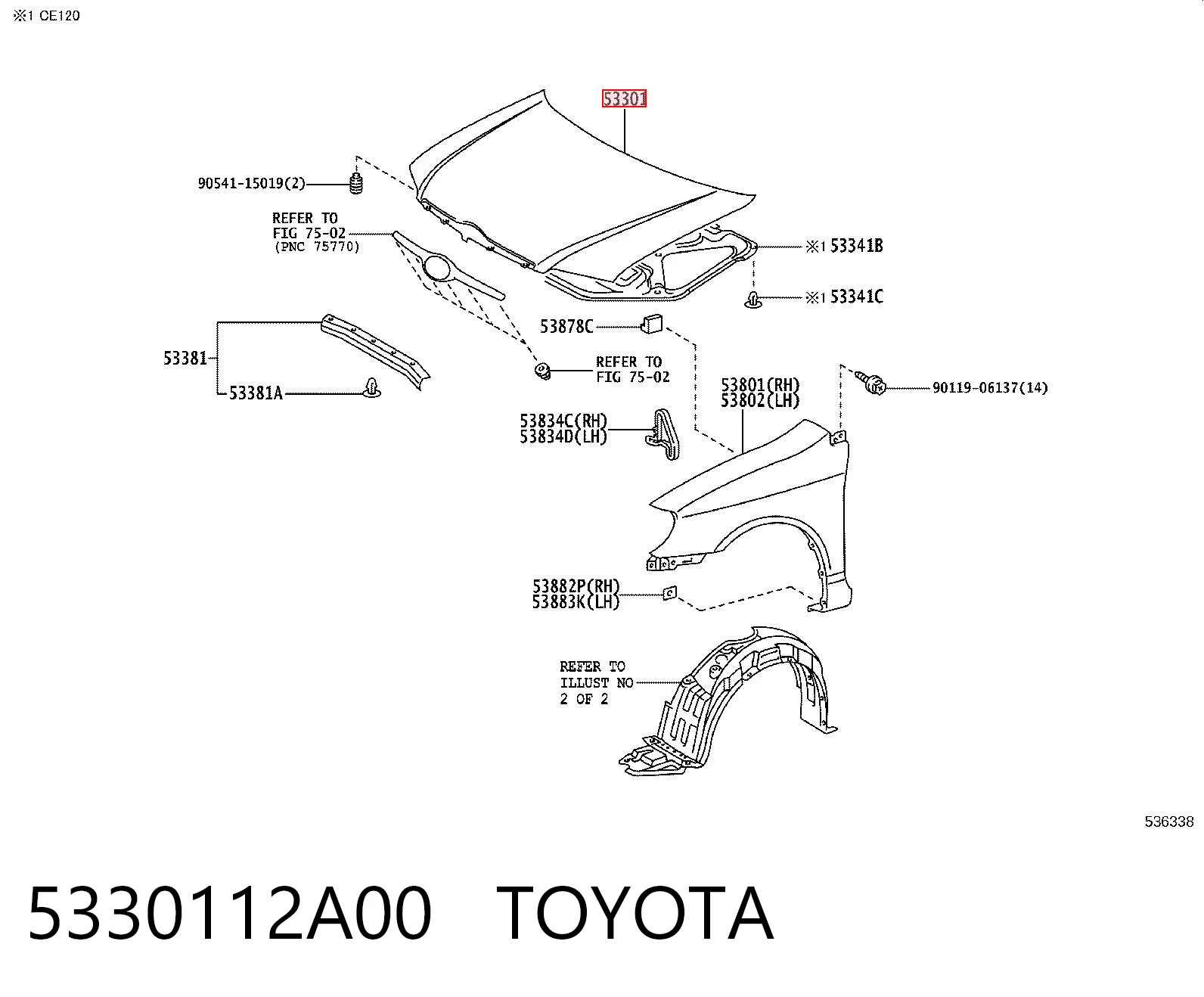 5330112A00 Toyota