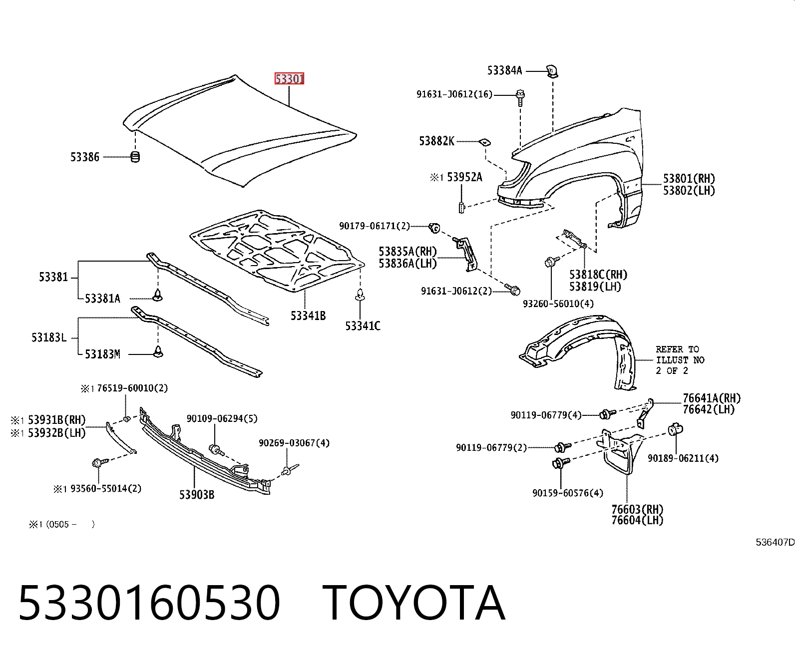  Capota Toyota Land Cruiser 100 SUV (J10) (1998 - 2005) 100