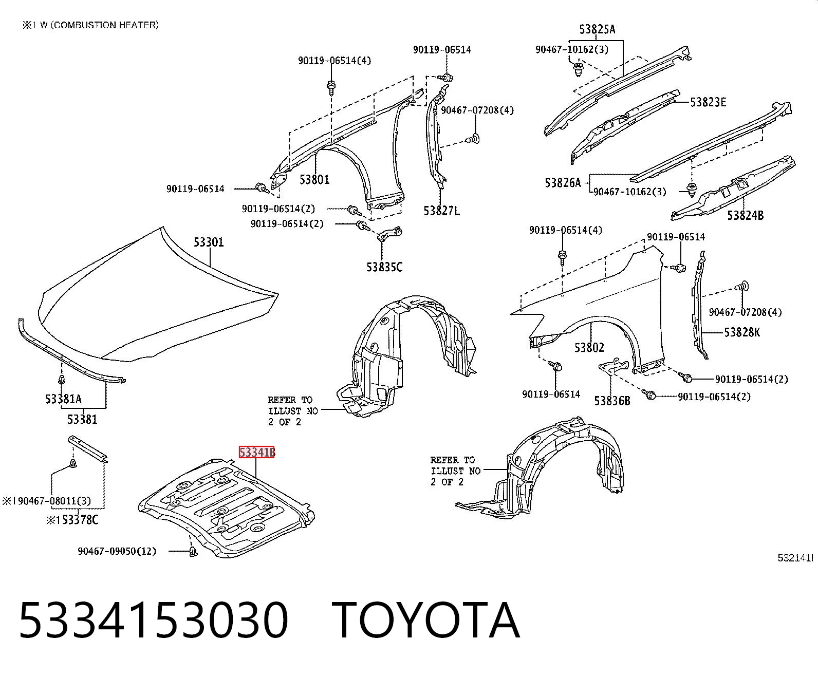 5334153030 Toyota