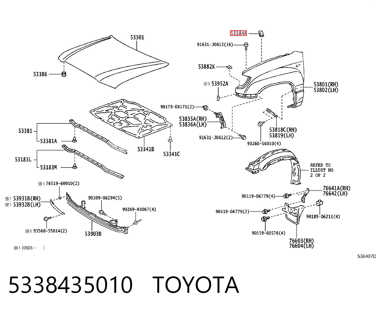 5338435010 Toyota