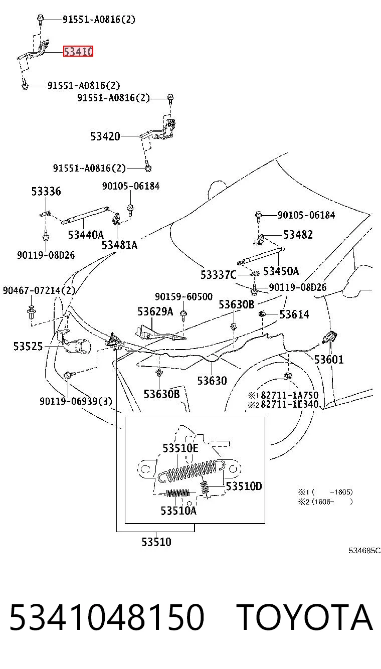 5341048150 Toyota