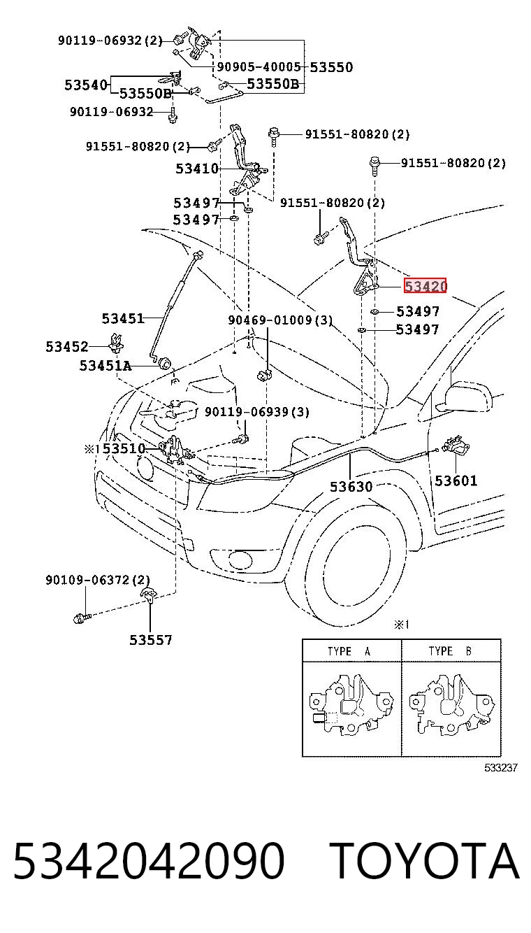 5342042090 Toyota