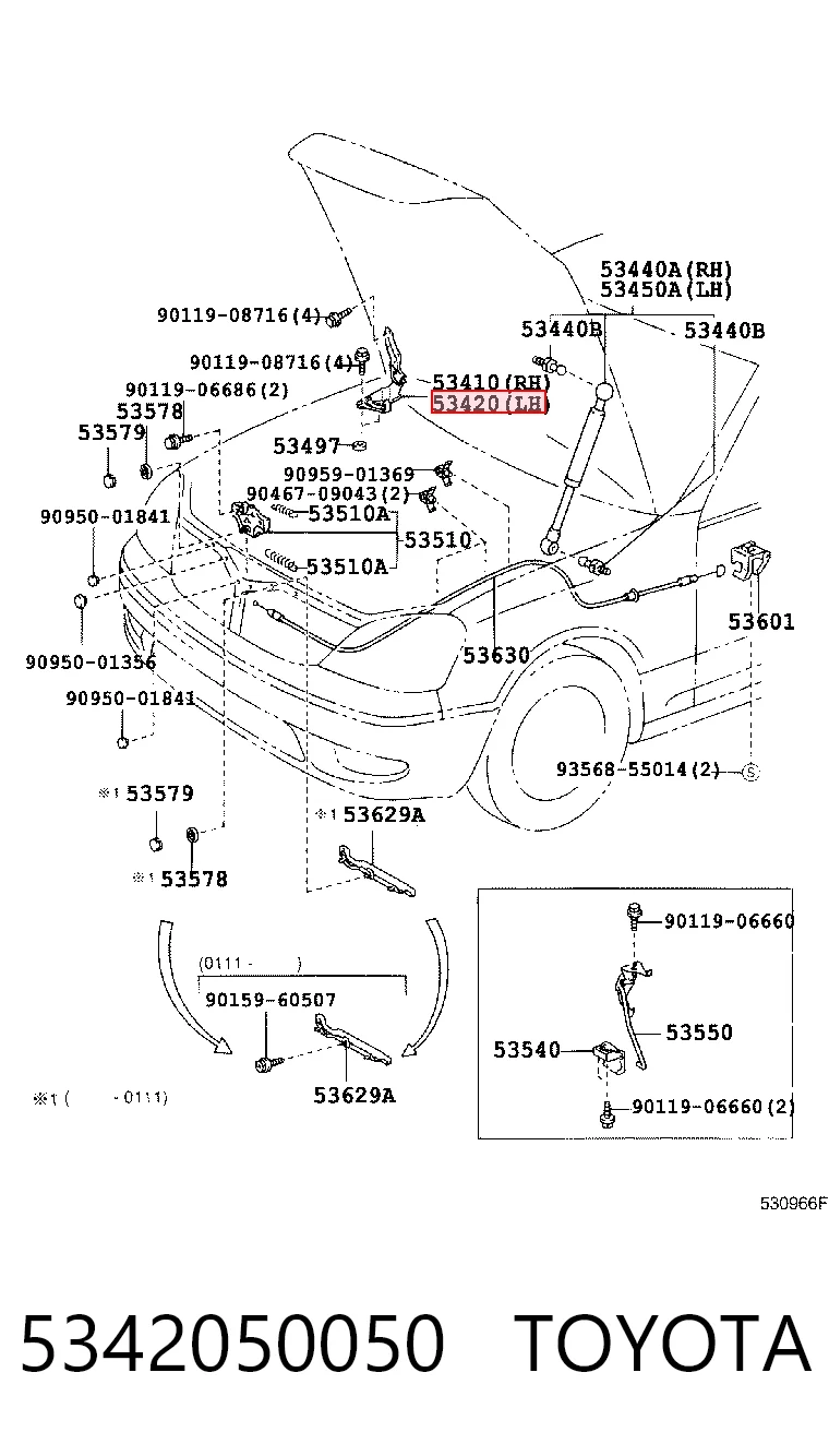 5342050050 Toyota