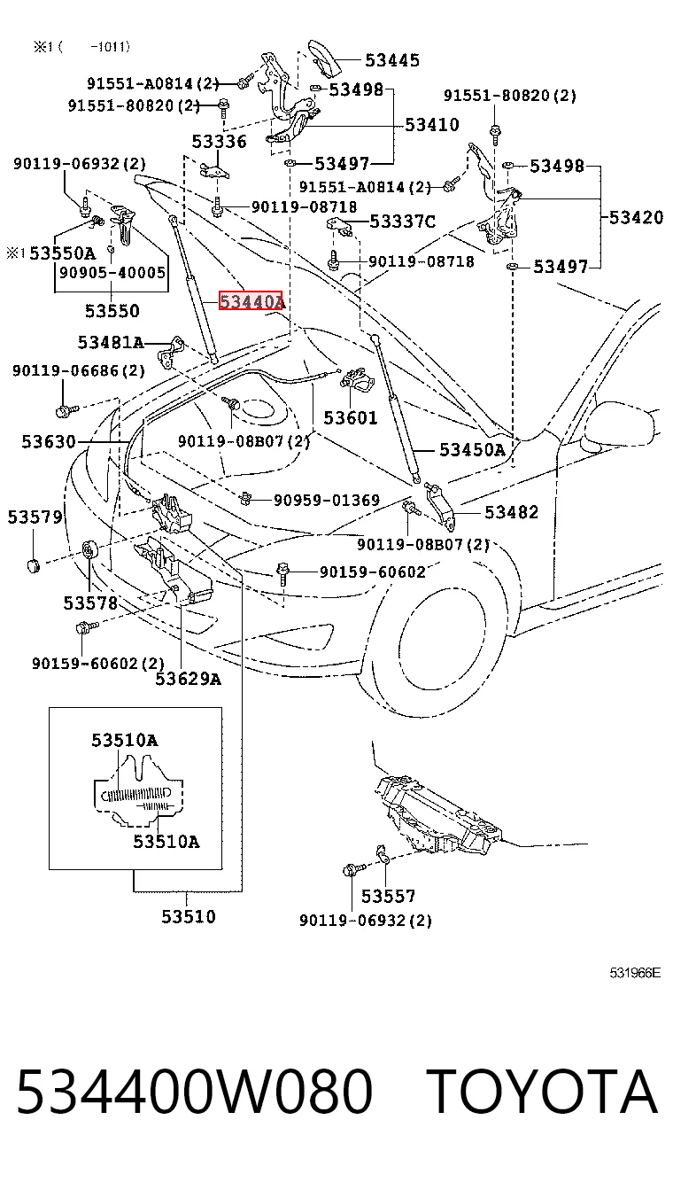 534400W080 Toyota