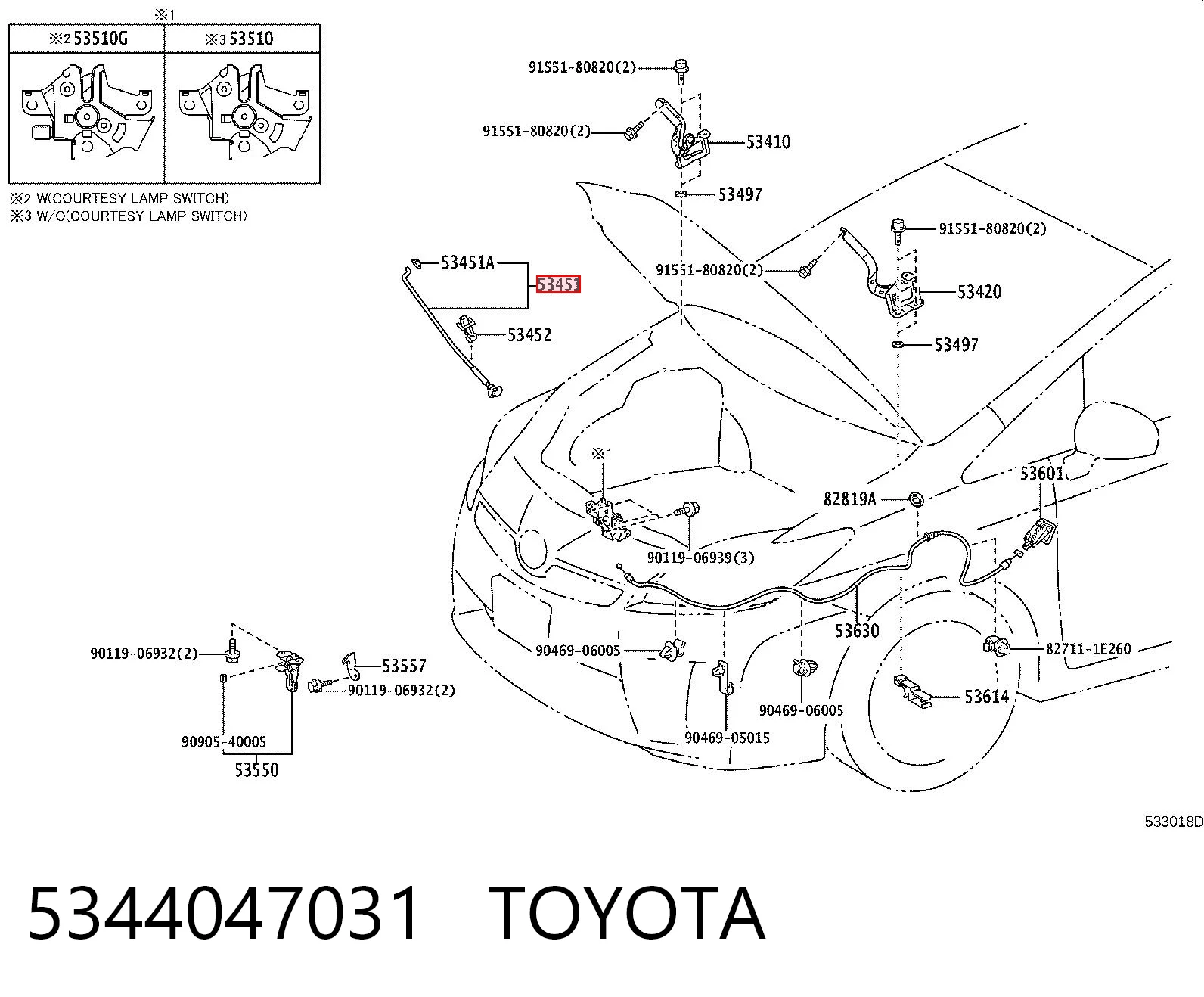 5344047031 Toyota