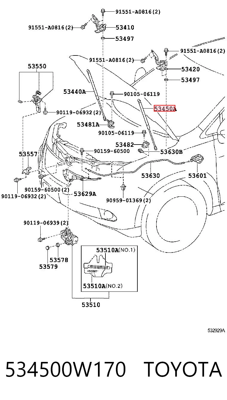 534500W170 Toyota
