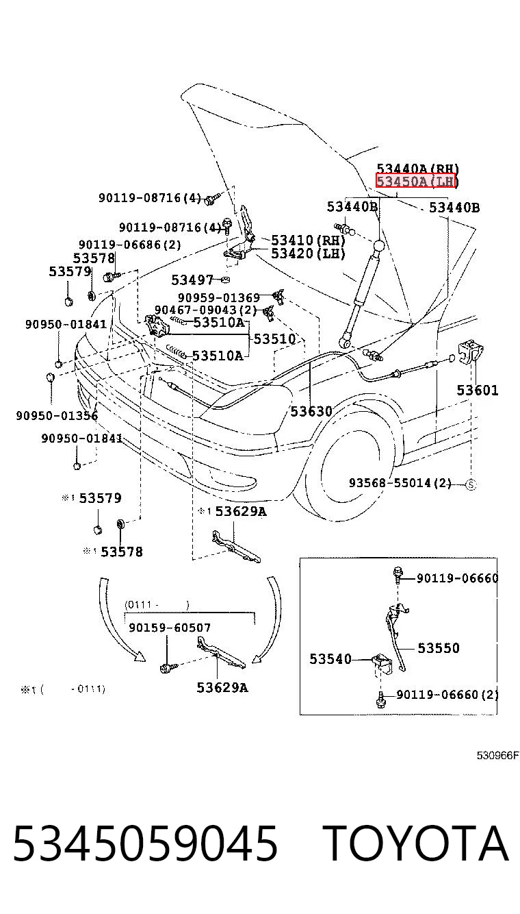 5345059045 Toyota