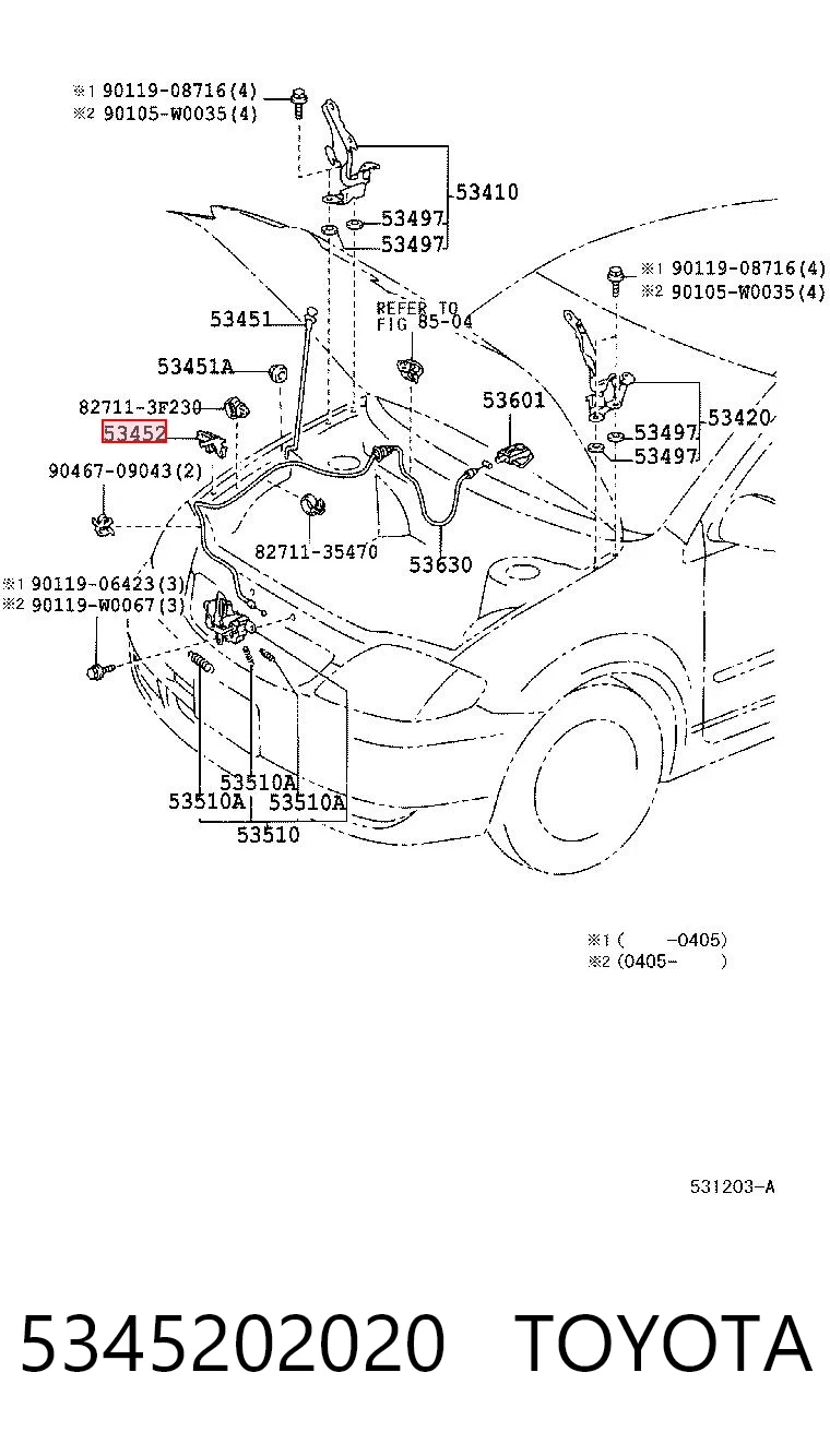 5345202020 Toyota