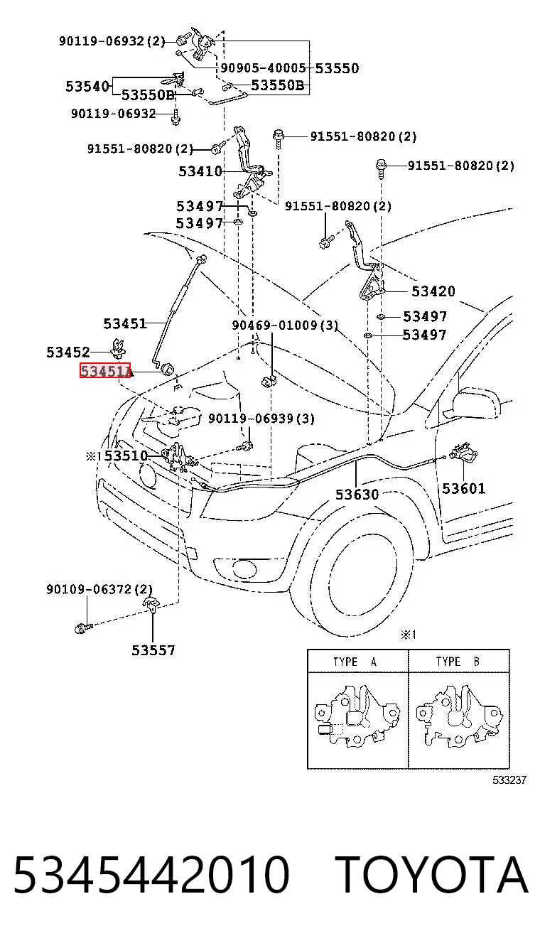 5345442010 Toyota