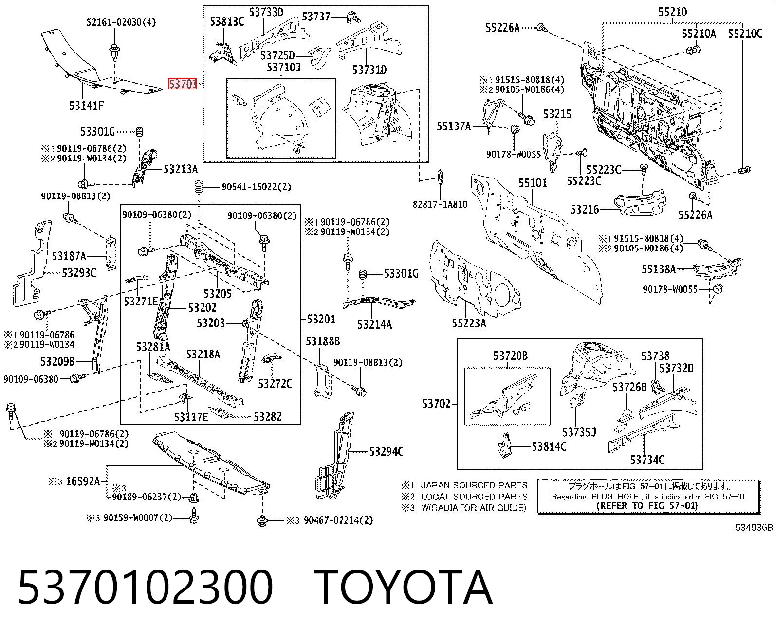 5370102300 Toyota