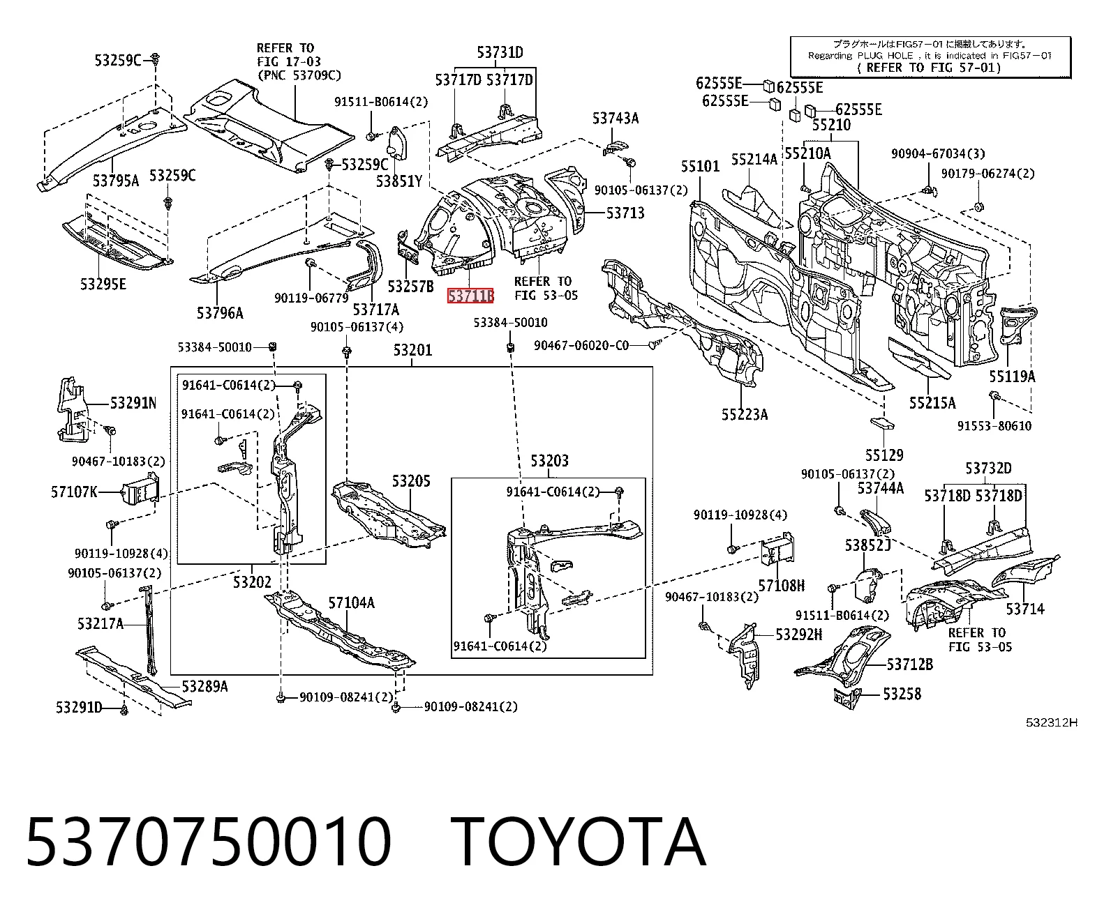 5370750010 Toyota