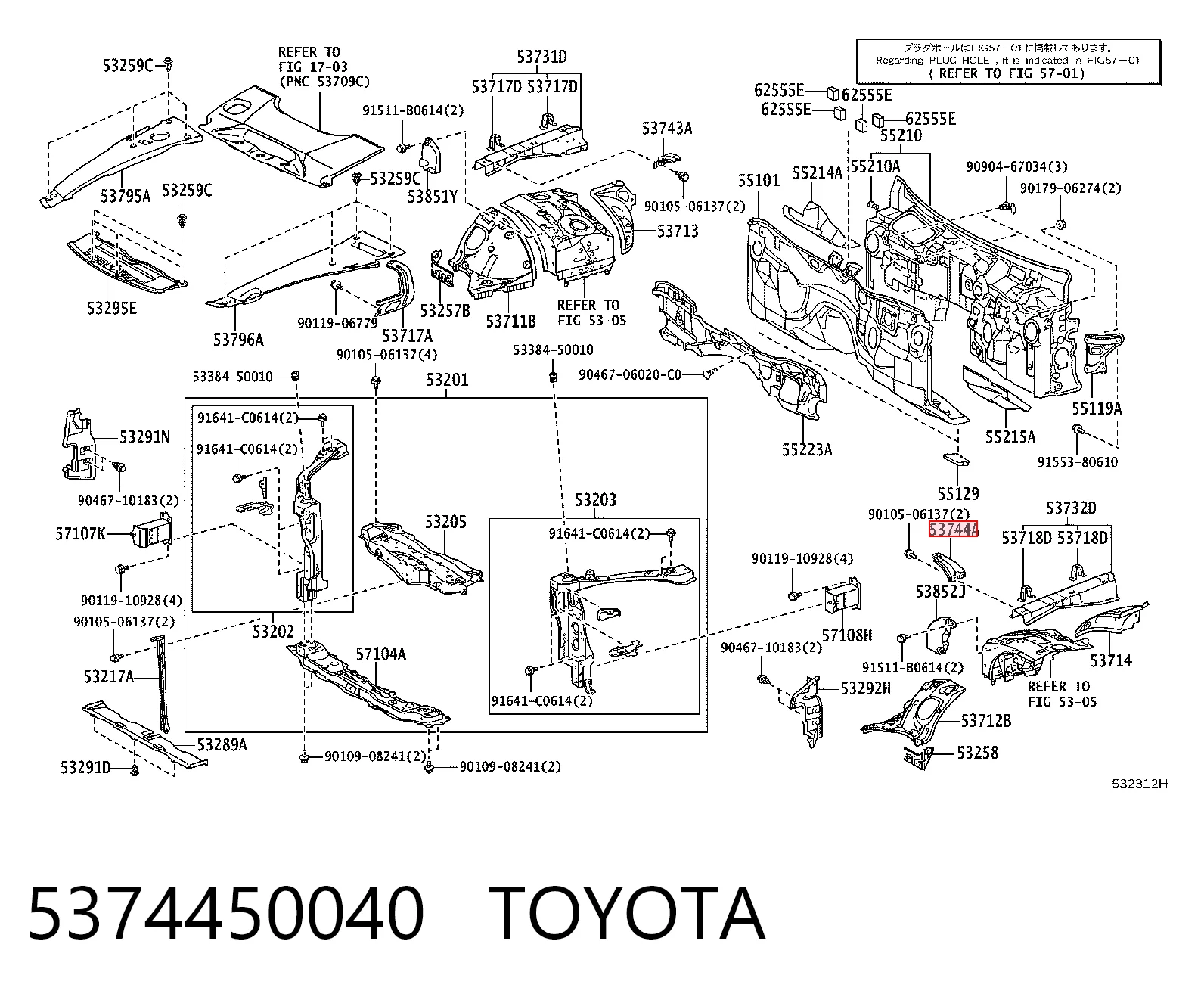 5374450040 Toyota