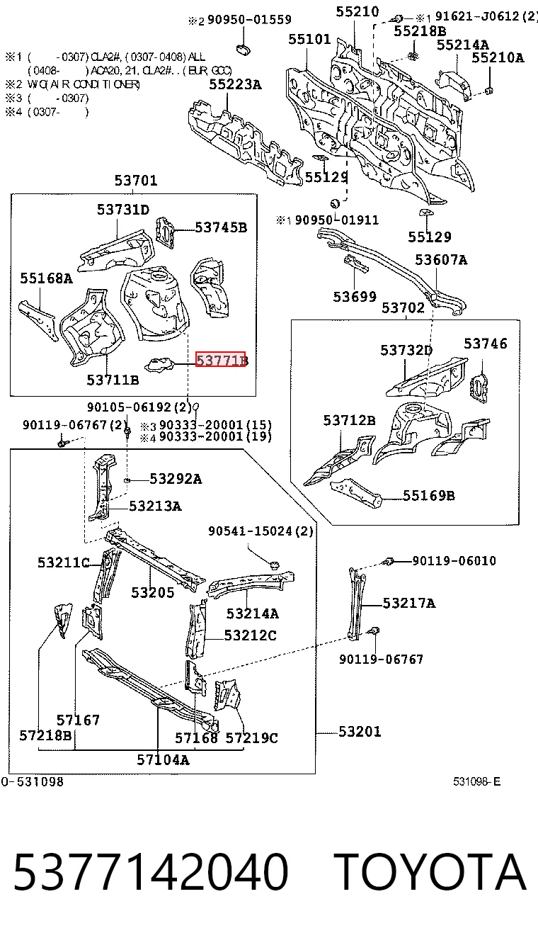 5377142040 Toyota