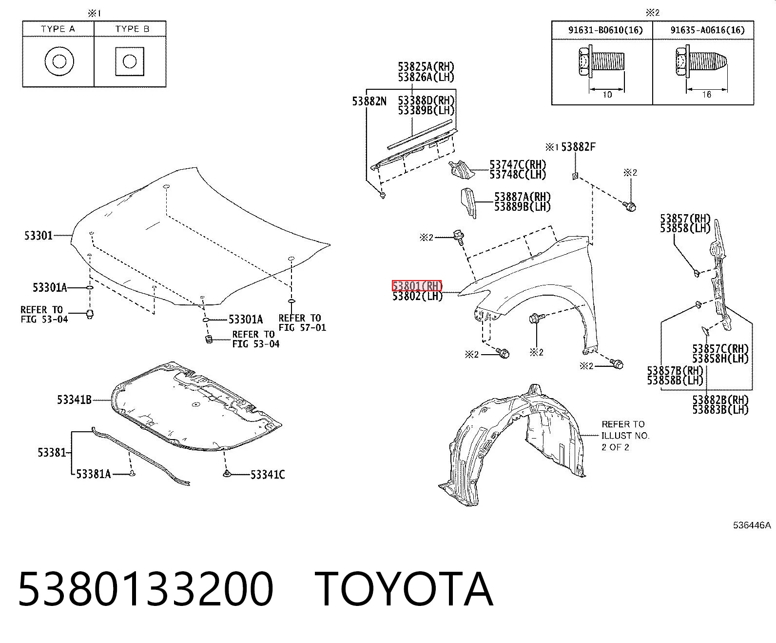 5380133200 Toyota