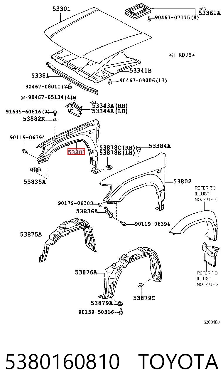 5380160810 Toyota