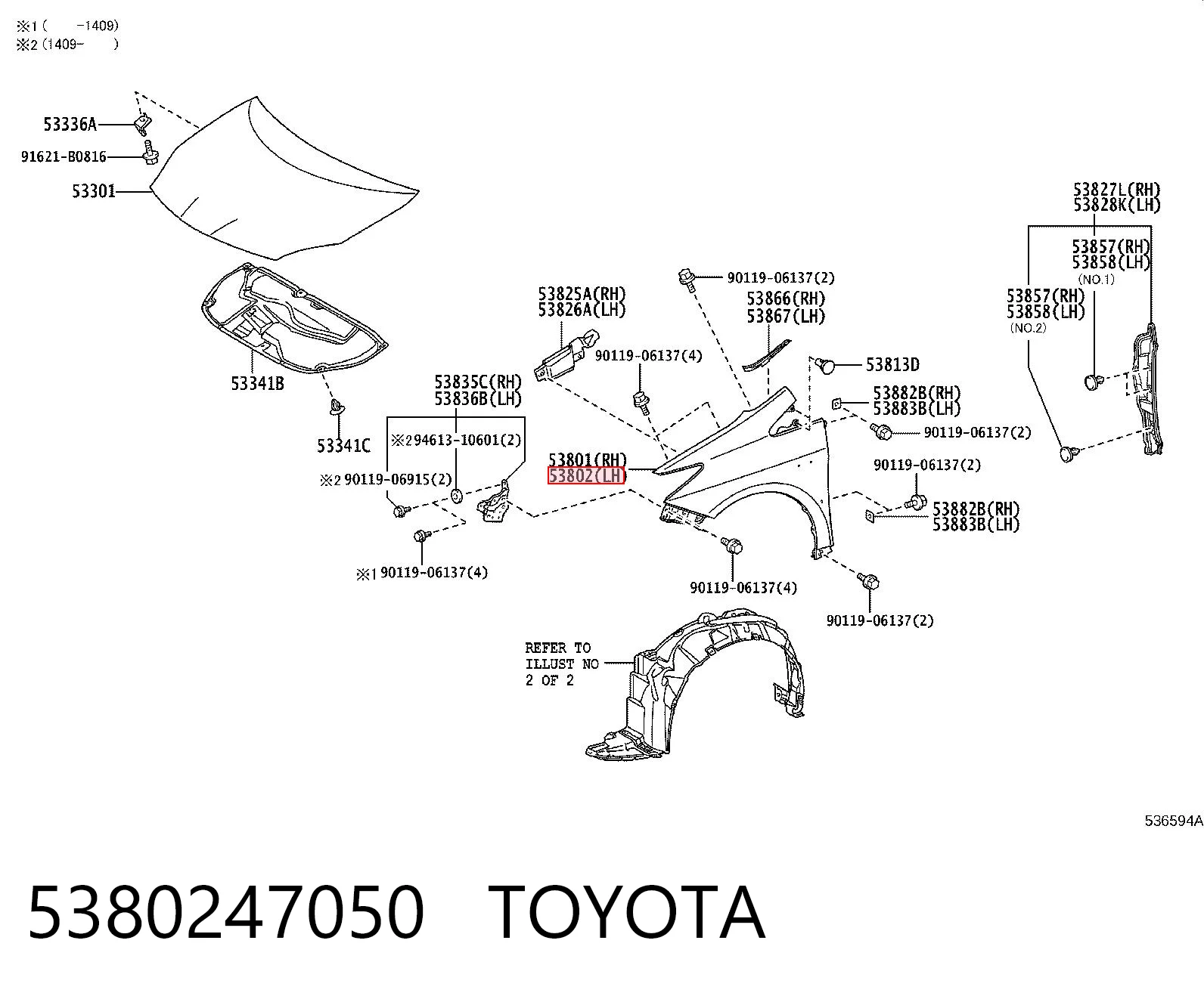 5380247050 Toyota