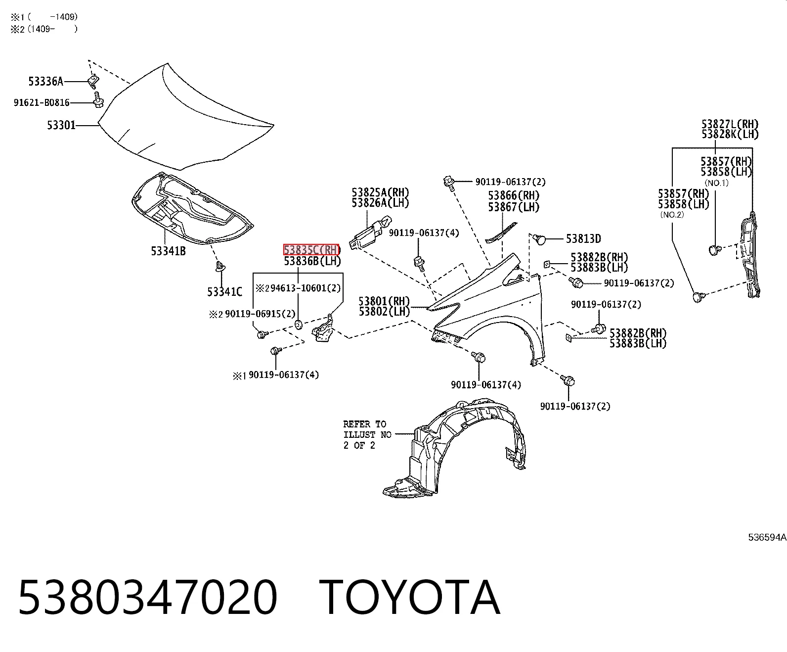 5380347020 Toyota 