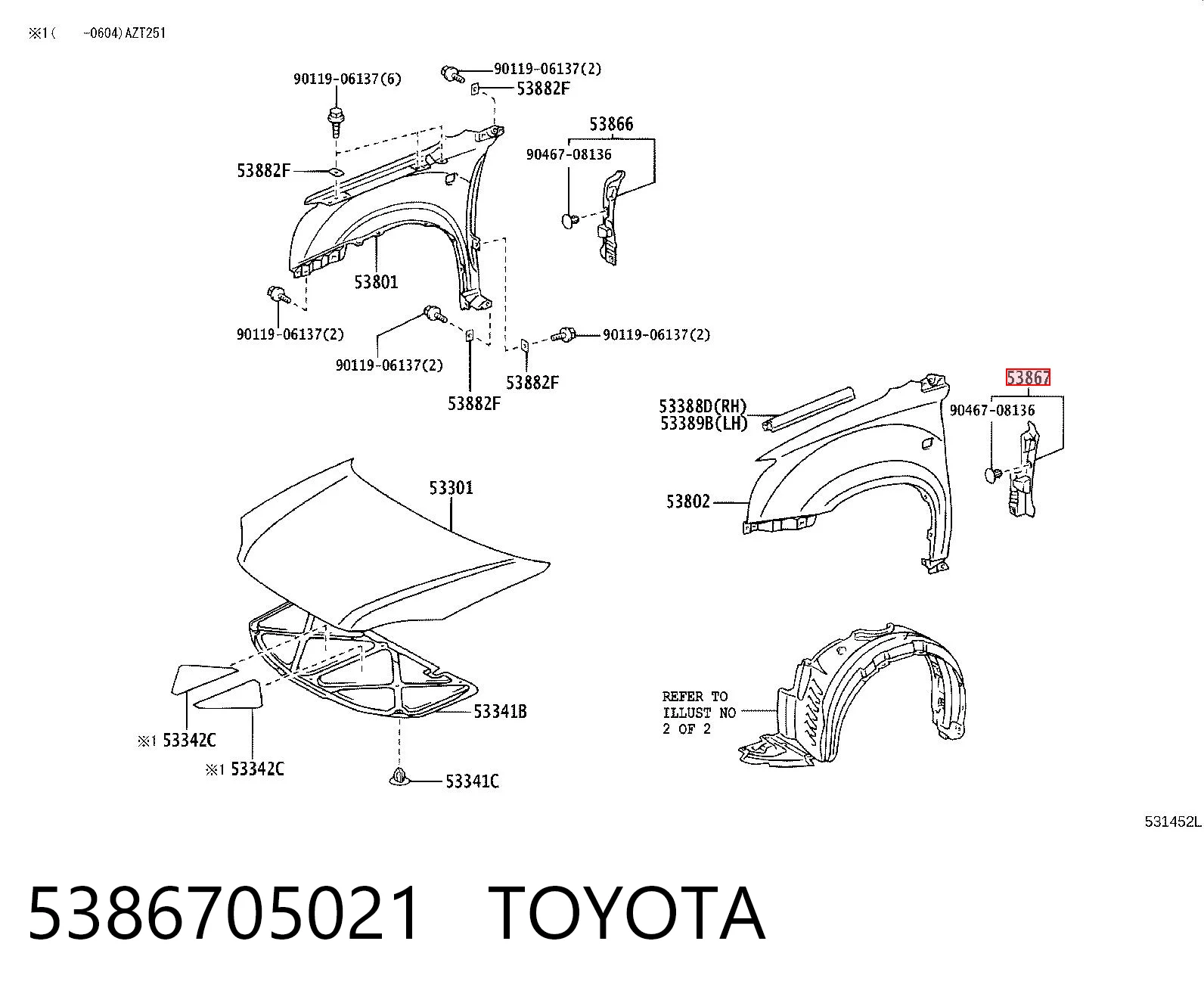 5386705021 Toyota