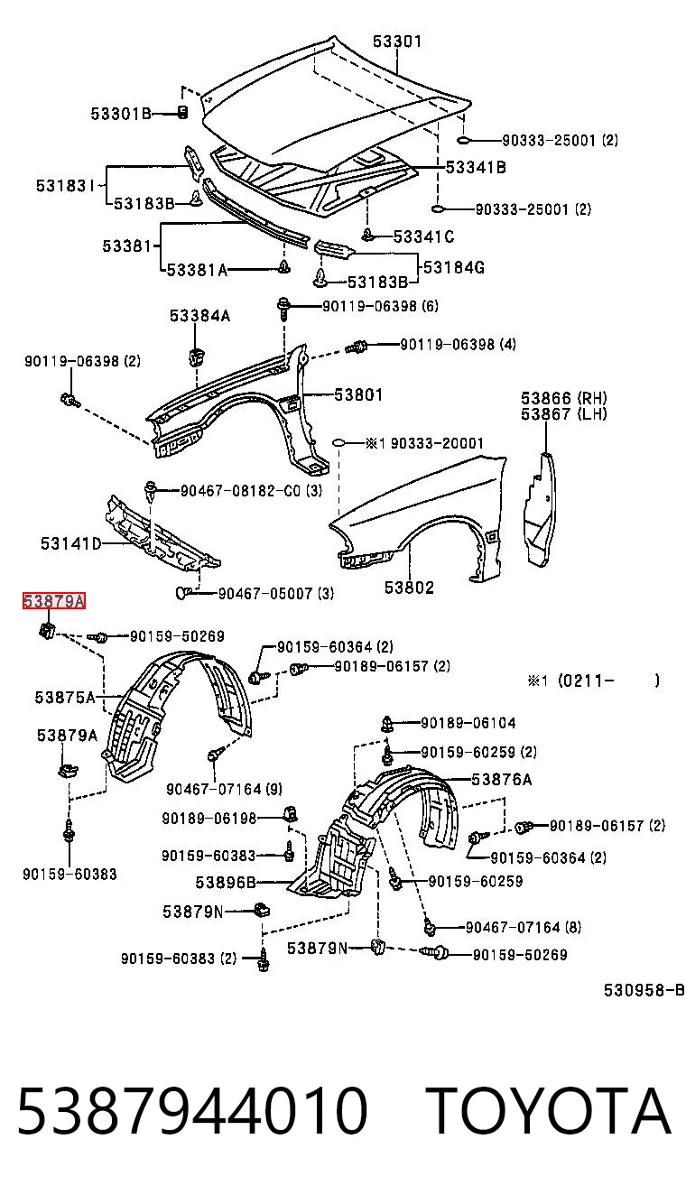 5387944010 Toyota