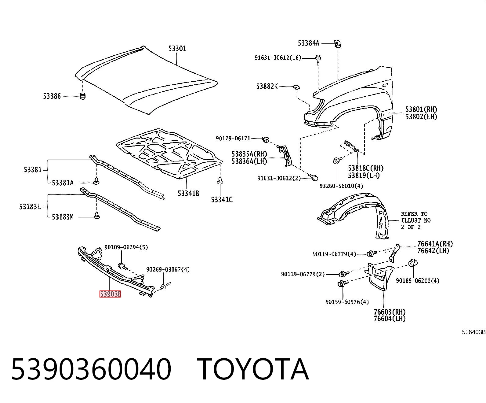 5390360040 Toyota
