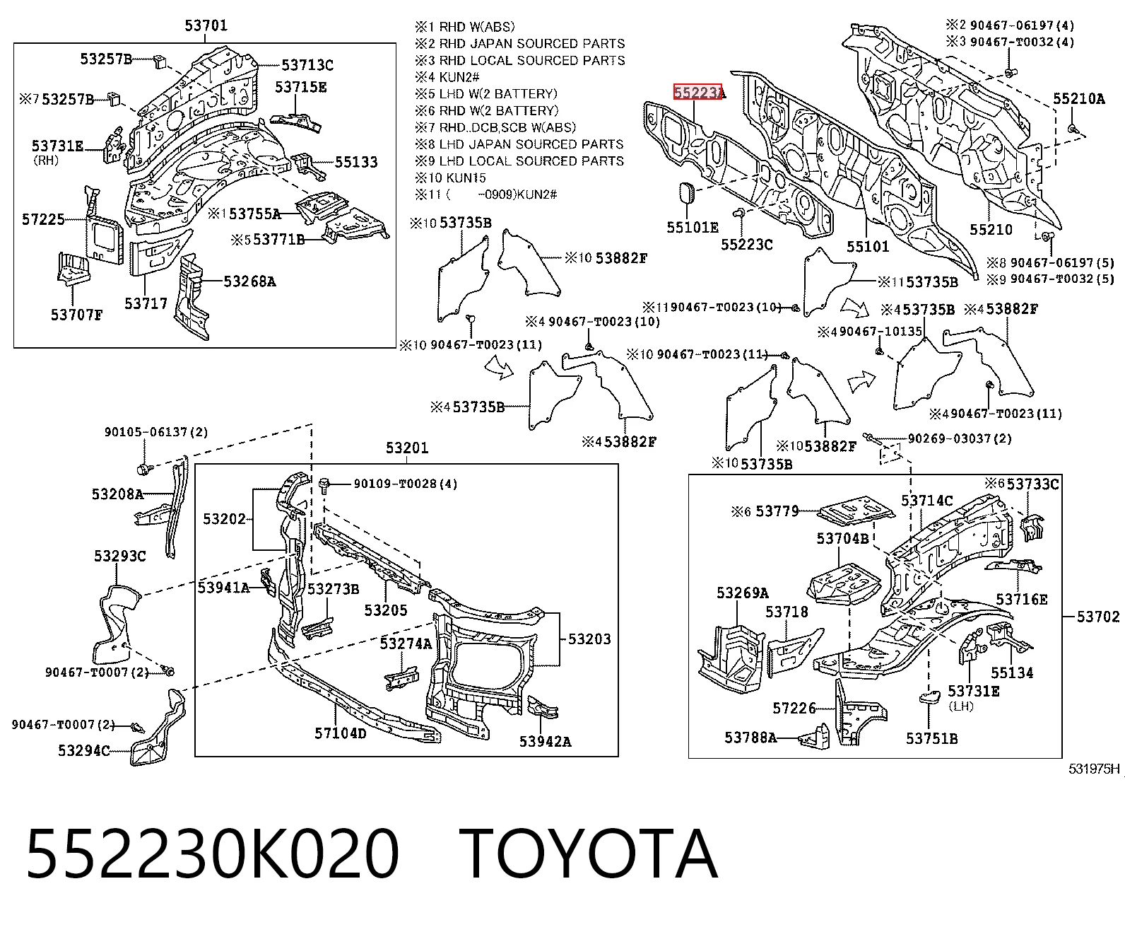 552230K020 Toyota
