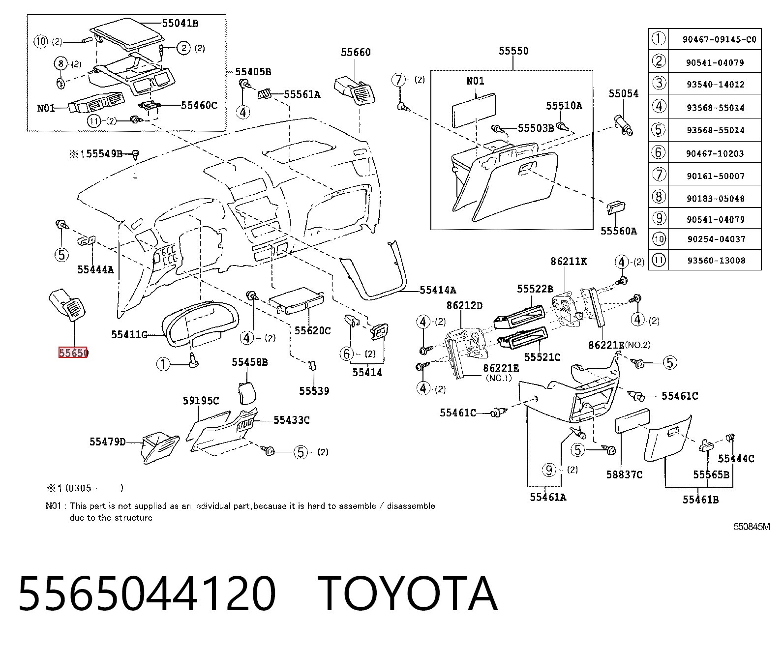 5565044120 Toyota