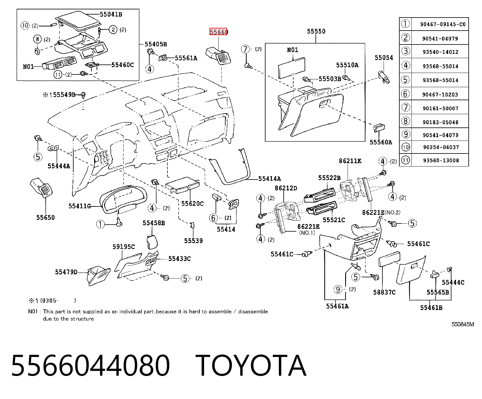 5566044080 Toyota