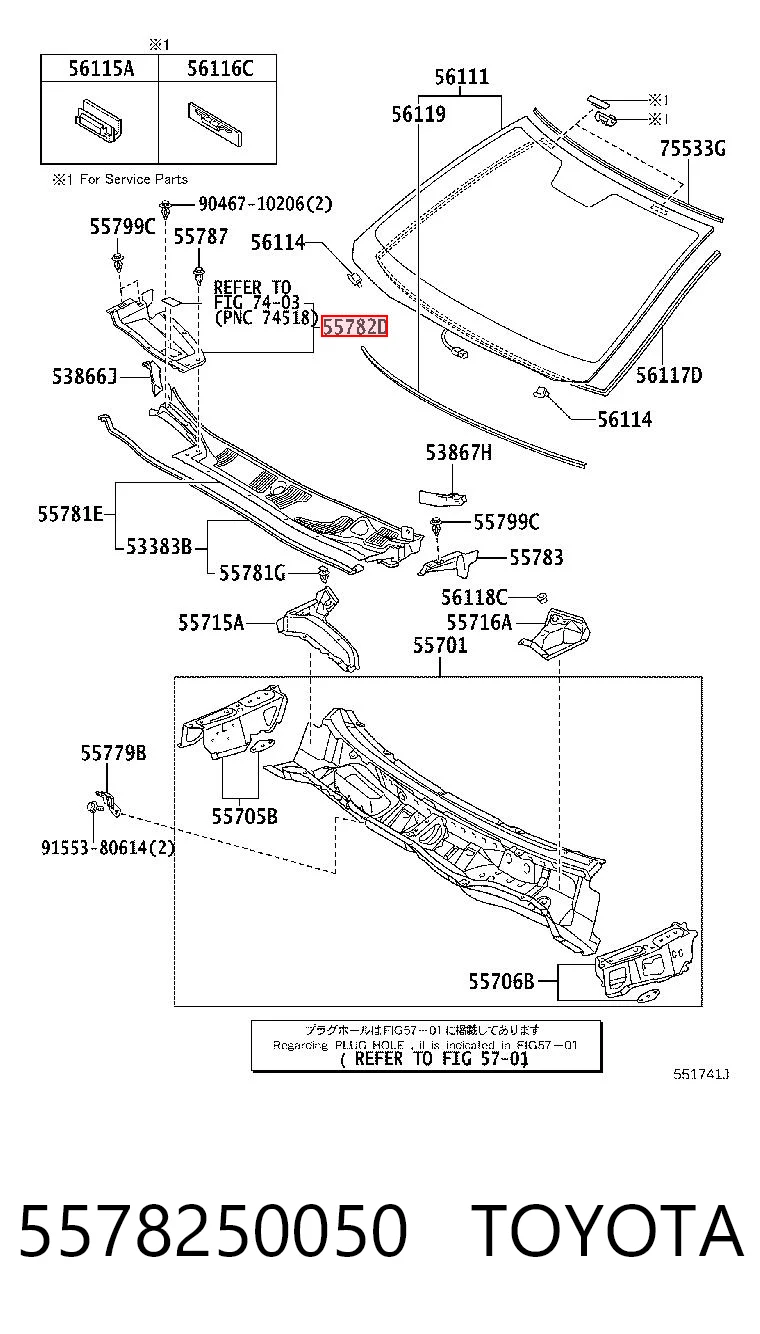 5578250050 Toyota