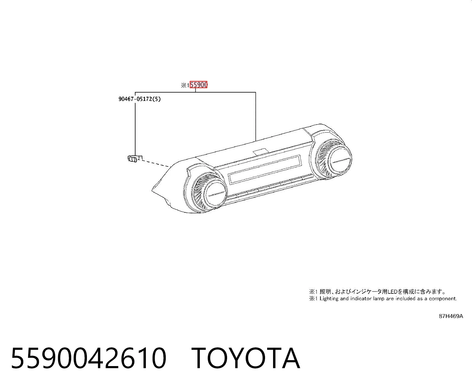 Unidade de controlo dos modos de aquecimento/condicionamento Toyota RAV4 V A5,H5 ao melhor preço