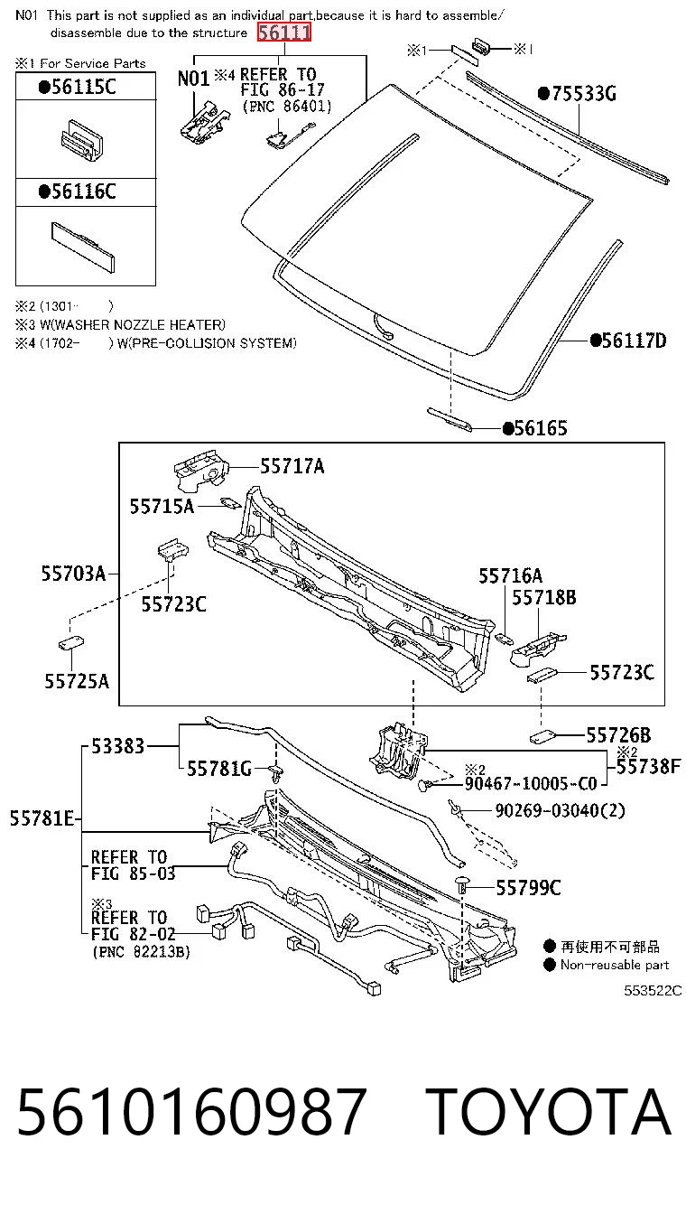 5610160987 Toyota