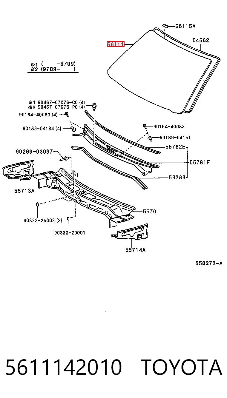 Pára-brisas para Toyota RAV4 SXA 10