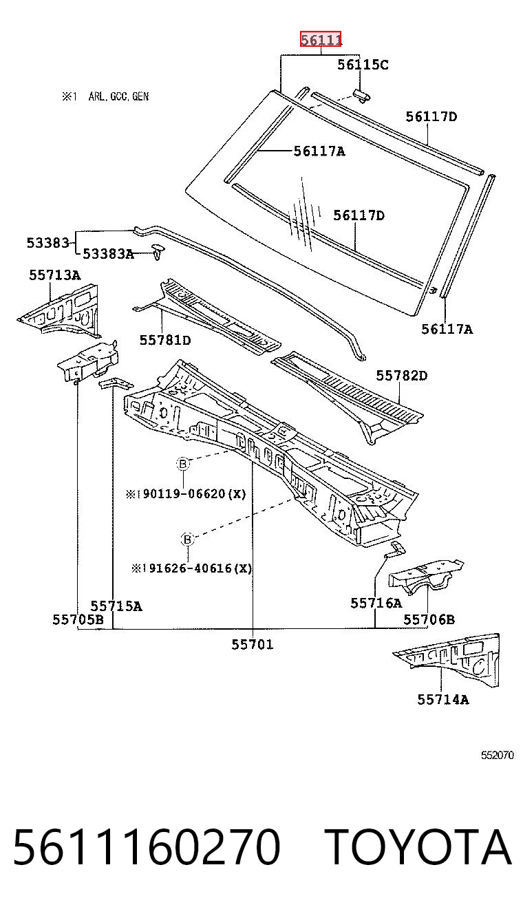 5611160270 Toyota