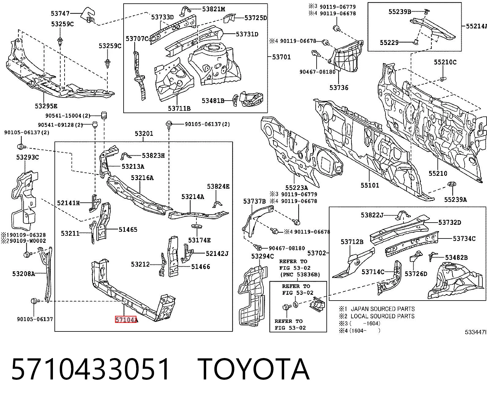 5710433051 Toyota