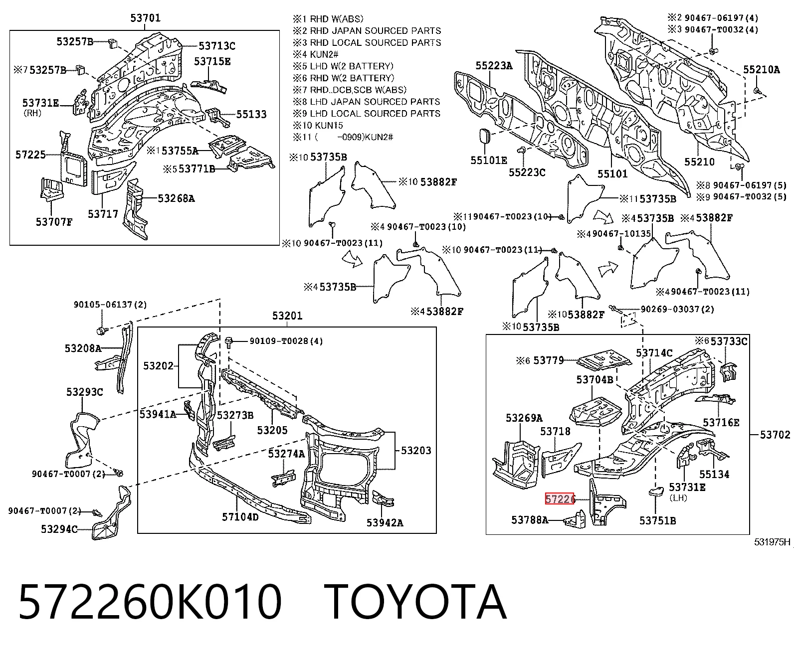 572260K010 Toyota